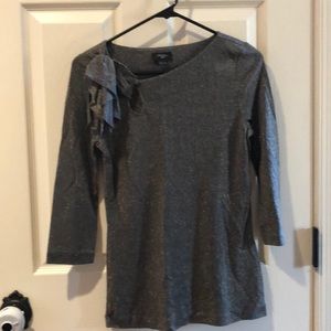 Anthropologie Sparkle Fabric Top
